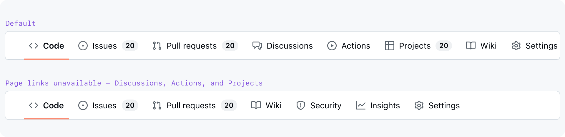 A NavList with the first item in an inactive state. A cursor is hovering the alert icon in the leading visual slot.