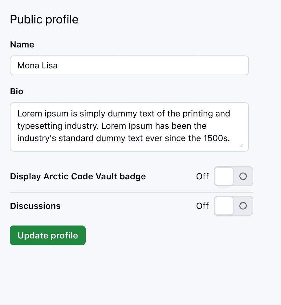 A form with a single section and it contains a dropdown that automatically saves